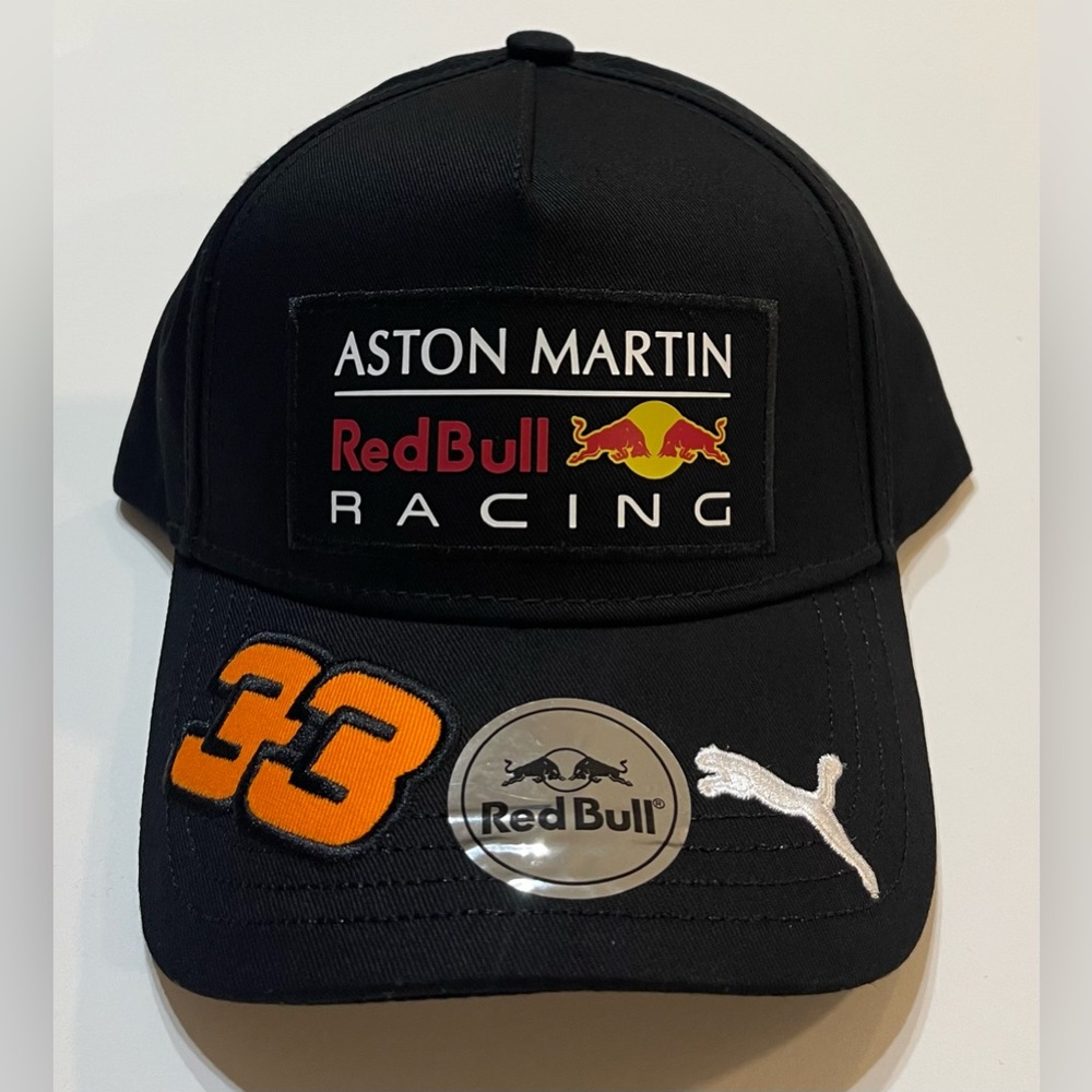 Black Red Bull Racing Hat